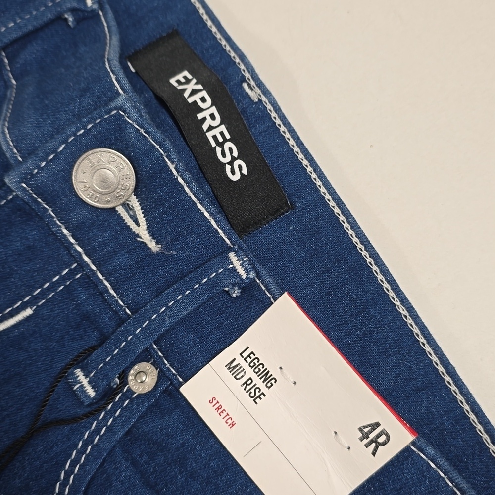 Express Ankle Legging Mid Rise Jeans - Picture 9 of 14